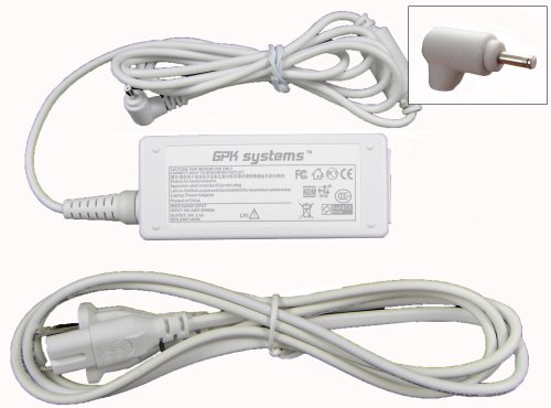 Best Price GPK Ac Adapter for Asus Eee Pc 1001p 1001px 1005 1005ha 1005hab 1005pe 1008p 1015pem 1015ped 1015t 1018pb 1101ha 1101hab 1104ha 1106ha 1201 1201pn 1215n 90-xb02oapw00100q 19v 2.1a 40w Umpc Eeepc White Netbook Laptop Notebook Battery Charger Power Supply Cord