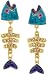 Lunch at The Ritz 2GO USA Fish Bone Snack Earrings Posts