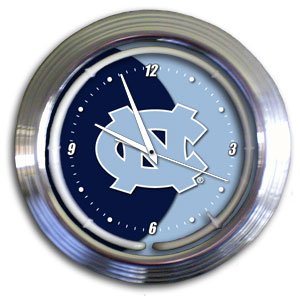 North Carolina Tar Heels Neon Clock