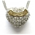 crystal heart necklace