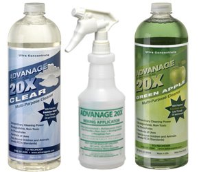 ADVANAGE 20X Multi-Purpose Cleaner Clear & Green Apple 2 Pack - Manufacturer Direct - Our Newest Formula! On Sale