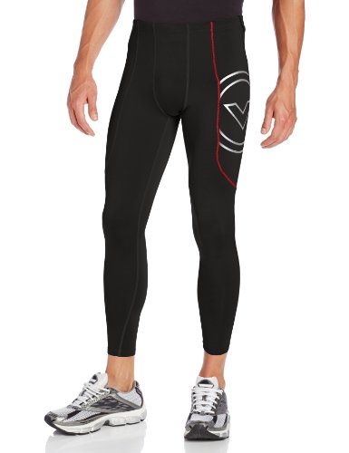 VIRUS Men's Stay Warm Coffee Charcoal Full Length Compression Pant, Black, Medium price
