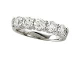 1.50 cttw Diamond Round Partial Way Band LIFETIME WARRANTY