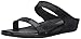 FitFlop Women's Banda Micro Crystal Slide, Black, 6 M US