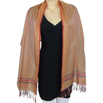 Indian Dress Scarf For Women Polyester Fabric Viscose 20 X 72 Inches