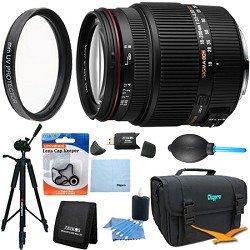 Sigma 18-200mm F3.5-6.3 II DC OS HSM Zoom Lens for Nikon DSLRs - Lens Kit Bundle