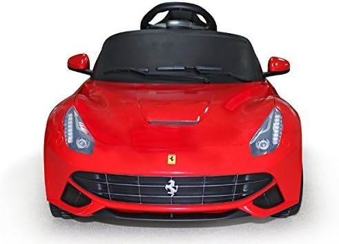 Stunning 12v Official F12 Ferrari Battery Operated Ride on Car with Remote Control/Functioning Lights/ Mp3 input/Red