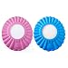 (Price/piece)2 PCS of Baby Shower Cap, Shampoo Visor, A PINK + A BLUE