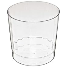 Classic Crystal CCR9240 9 oz Clear Rocks Squat Fluted Tumbler (12 Packs of 20)