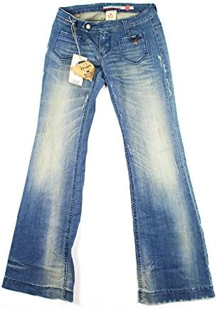 Please Womens Wide Leg Jeans Size M US Regular Blue Cotton