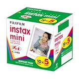 FUJIFILM インスタントカラーフィルム instax mini 5パック品(10枚入×5)チェキ用フィルム INSTAX MINI K R 5