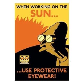 Rocket USA - Futurama panneau m�tal Working on the Sun 21 x 16 cm