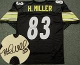Heath Miller Autographed/Hand Signed Steelers Black Jersey