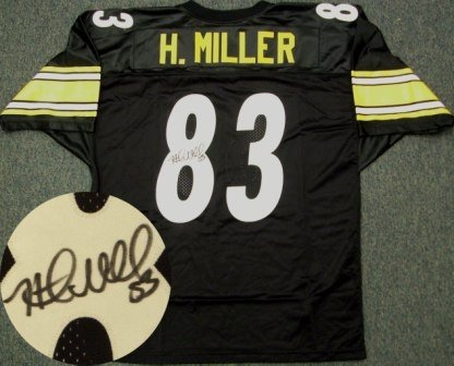 Heath Miller Autographed/Hand Signed Steelers Black Jersey