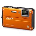 Panasonic Lumix DMC-FT2EG-D Digitalkamera (14 Megapixel 4-fach opt. Zoom, 6,8 cm Display, Bildstabilisator, 10m wasserdicht) orange