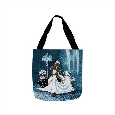 Manual Woodworkers and Weavers OTMCRO My Cup Runneth Over Tote Bag Jacquard Woven Lined 17 X 17 in. Poly Blend