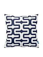 Bottega Tessile Cojín Con Relleno Extraíble (Azul/Blanco)