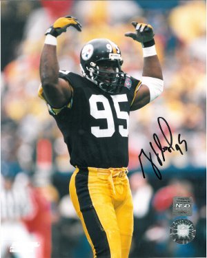 Greg Lloyd signed Pittsburgh Steelers 8x10 Photo