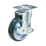 TRUSCO(トラスコ) TYSシリーズ 自在 SP付 ゴム車150ｍｍ TYSB150