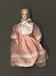 Dollhouse Miniature Victorian Porcelain Girl in a Pink Dress