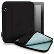 CaseCrown Faux Suede Zip Sleeve Case (Black) for Motorola XOOM WiFi / 3G Model
