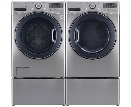 POWER PAIR SPECIAL-LG Turbo Series ultra Large Capacity Laundry System With Steam Technology (WM3570HVA_DLEX3570V_WDP4V X 2) *GRAPHITE STEEL COLOR*