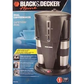 BLACK and DECKER DUAL COFFEEMAKER BREWS by Black & Decker