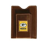 GREEN BAY PACKERS BROWN MAGNETIC WALLET MONEY CLIP