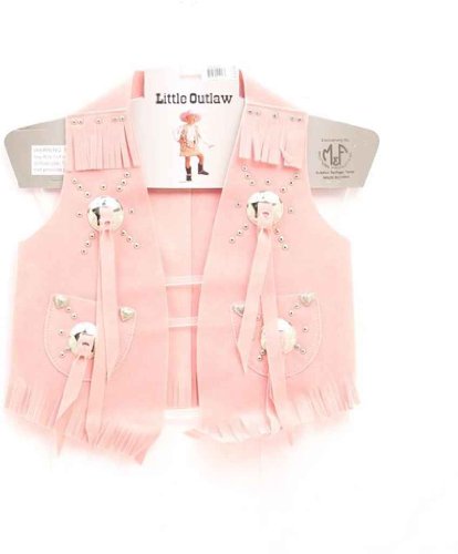 M & F Western Girls' Faux Suede Cowgirl Vest