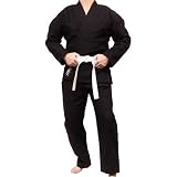 Judo / Jiu-Jitsu / Aikido Gi Uniform (Double Weave), Black