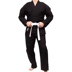 Judo / Jiu-Jitsu / Aikido Piranha Gear Gi Uniform (Double Weave), Black
