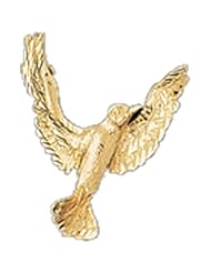 Dazzlers Solid 14k Gold Bird Charm Pendant Available in three colors from jewelsberry (weights: 6.4 grams only)