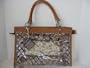AUTHENTIC Nahui Ollin "The Nude Ollin Bag" Ottami Tree Bark Amate Tan Tote Handbag