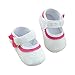 DZT1968® Baby Girl White Soft Sole Mary Jane Shoes Prewalker Sneakers (0~6 Months)