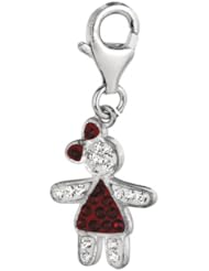925 Sterling Silver January Birthstone Girl Charm, For Chamilia, Pandora, Biagi, Personality, Reflections And More Charm Bracelets