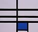 Art Reproduction Oil Painting - Composition with Blue, 1935 - Standard 20\