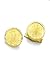 14K Gold Diamond-Cut Inset Cufflinks