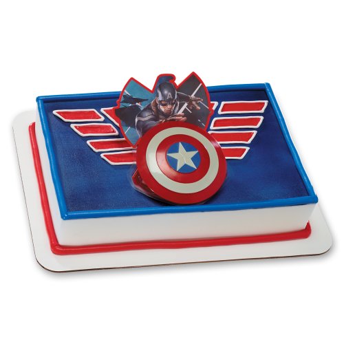 Decopac Captain America Shield Ring DecoSet Cake Topper
