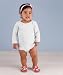 Rabbit Skins Infant Baby Rib Long-Sleeve Creeper, White, 18 Months Rabbit Skins Infant Baby Rib Long-Sleeve Creeper, White, 18 Months