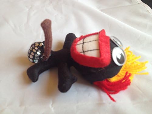 Keychain Fun Toy, Black Barbarian, Key Chain Plush Stuffed, Valentine Gift