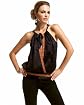 Embroidered Wrap Bodice Halter Top main image