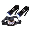 Rolson 61762 9-LED Torch and 3-LED Head Light Set (2 Pieces)