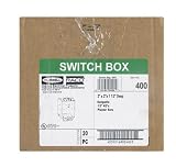 RACO 400 STEEL SWITCH BOX W/CONDUIT KNOCKOUTS 1-1/2 (PACK OF 20)