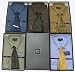 5 LOT: Eterno Italy Mens Dress Shirt  Neck Tie Set: Neck Size 18 - Very high quality fabric: 65% cotton, 35% microfiber and completely wrinkle resistant / iron-free. These 5 Italian designed shirts are accompanied by 5 beautiful 100% silk full length neck ties. Buy now at a wholesale price!