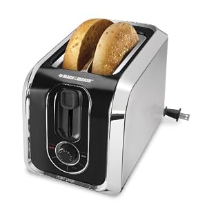 Black and Decker TR1200SB 2-Slice Stainless Steel Toaster with Retractable Cord, Stainless... by Black & Decker