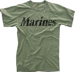 Vintage Olive Drab Marines Tee