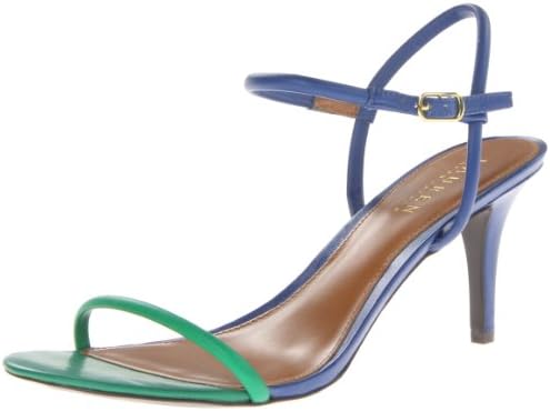 Lauren Ralph Lauren Women's Taja Dress Sandal,Regatta Blue/Summer Green,7.5 B US