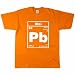 T-Shirt f�r Herren von Phenoshirt, Motiv: Blei, Farbe: orange