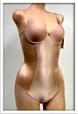 Venus Nude Satin Memory Foam Bra Bodysuit #0030 32A