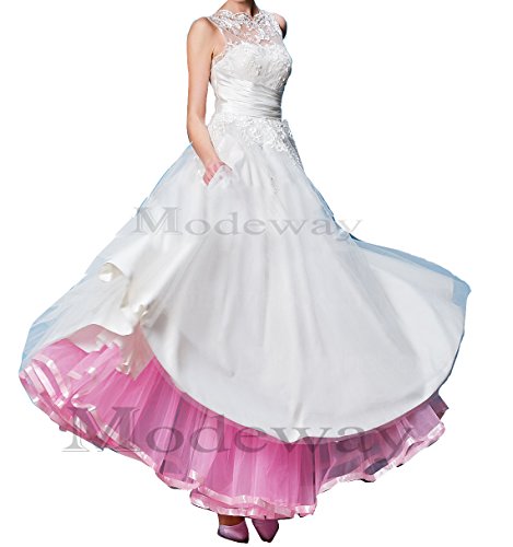 Modeway Women's Ankle Length Bridal Wedding Petticoats,Formal Dress Slips